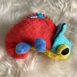 BARK Volana Iguana squeaker crazy crinkle fluff dog toy